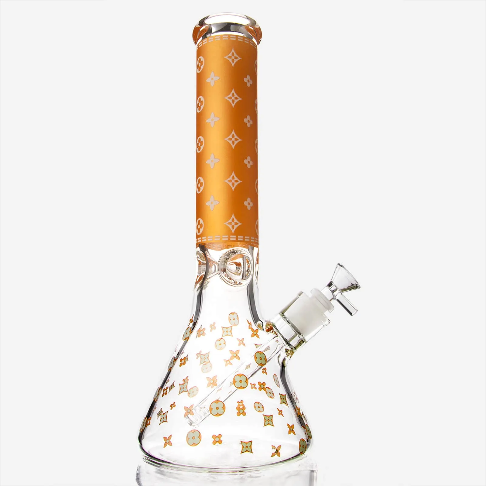 LV Pattern Beaker Bong 13.5"