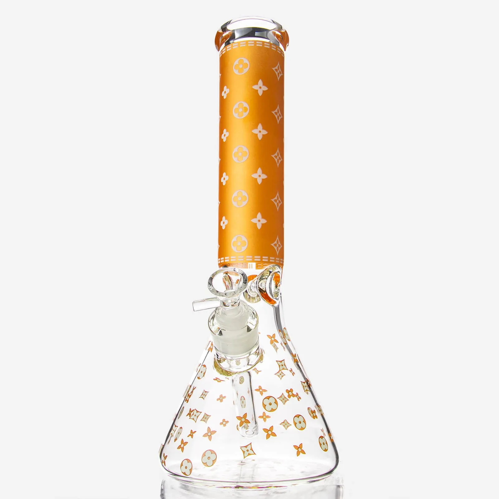 LV Pattern Beaker Bong 13.5"