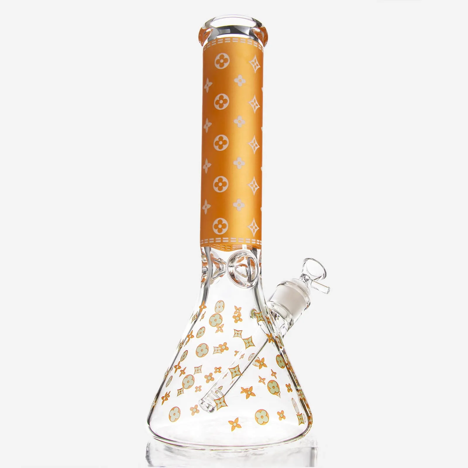 LV Pattern Beaker Bong 13.5"