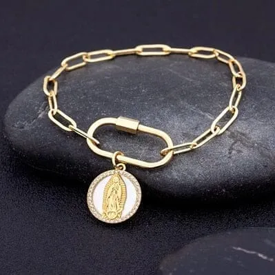 Our Lady of Guadalupe WWJD Bracelet