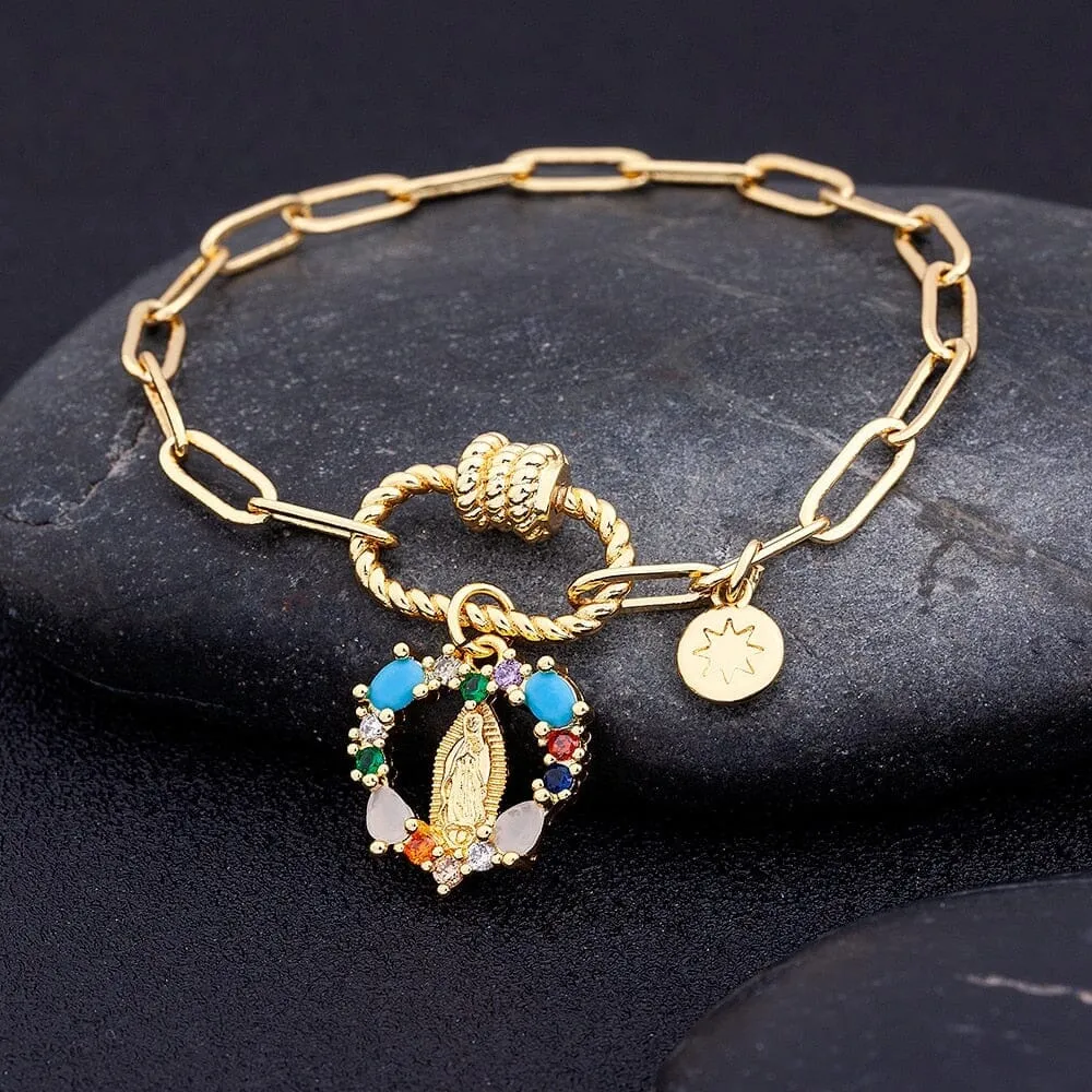 Our Lady of Guadalupe WWJD Bracelet