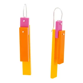 Papaya Tile Earrings