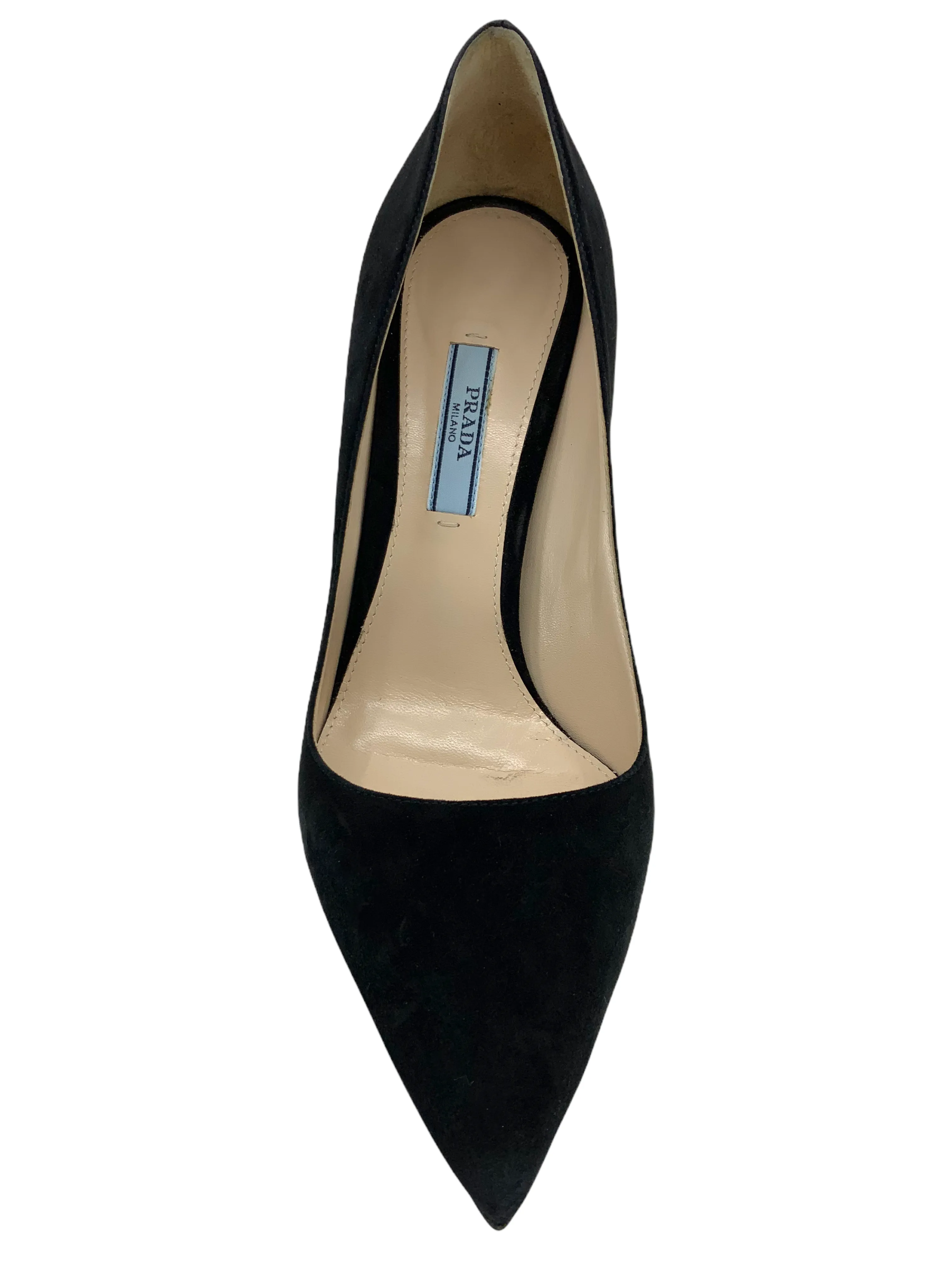 Prada Suede Point-Toe Pumps Size 8 NEW