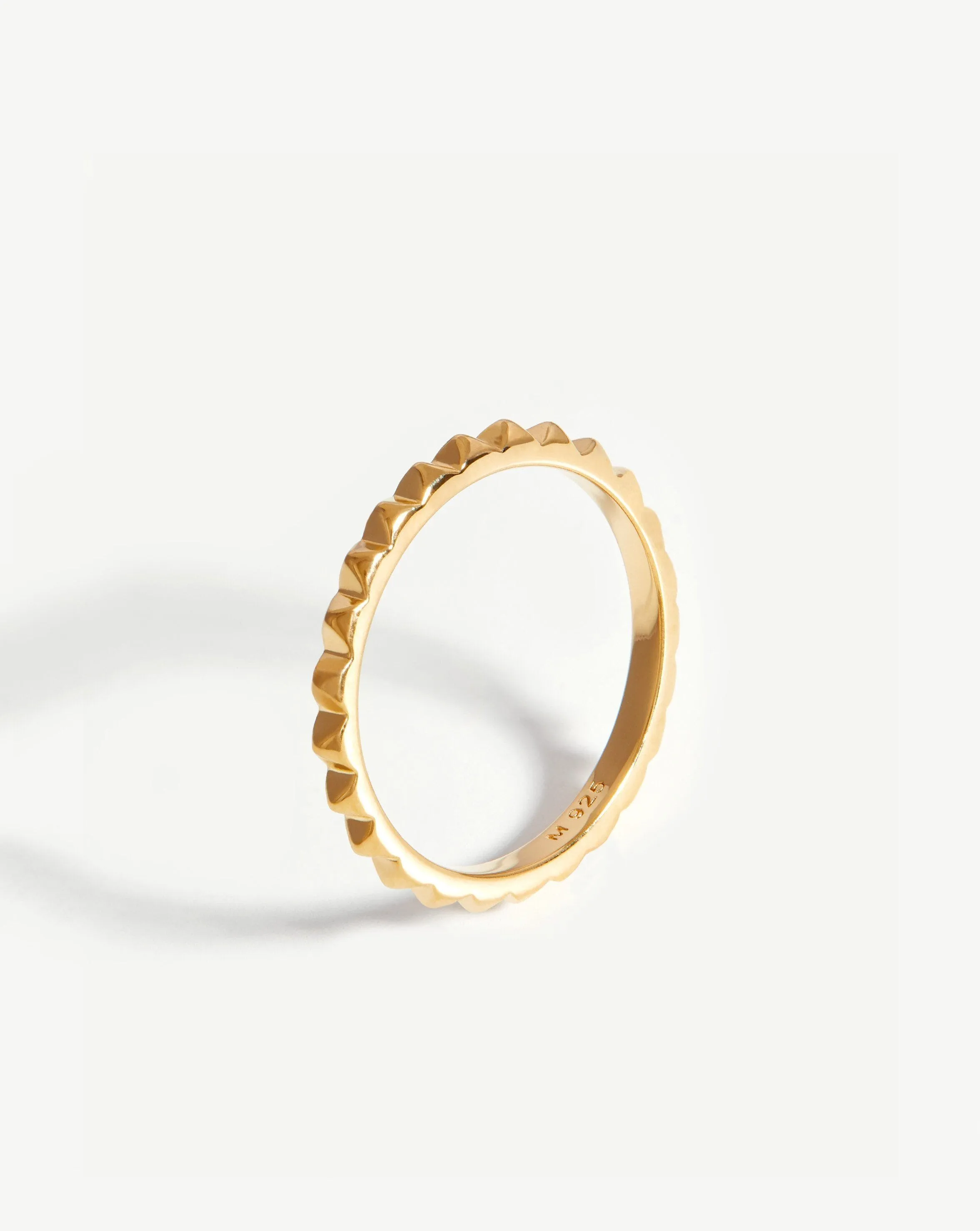 Pyramid Stacking Ring | 18ct Gold Plated Vermeil