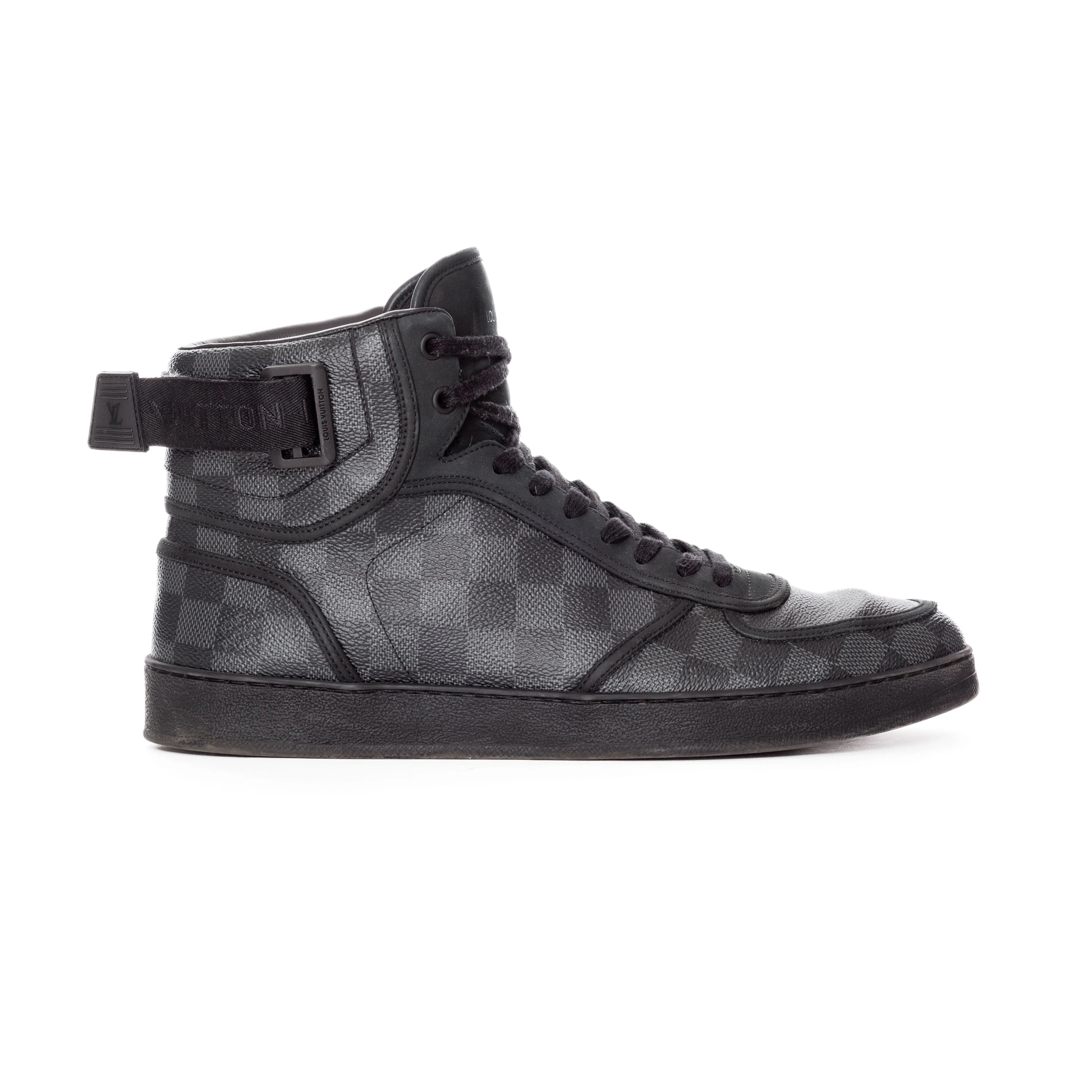 Rivoli Damier Graphite Black High-Top Sneakers Men's 9