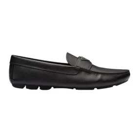 Saffiano Leather Loafers