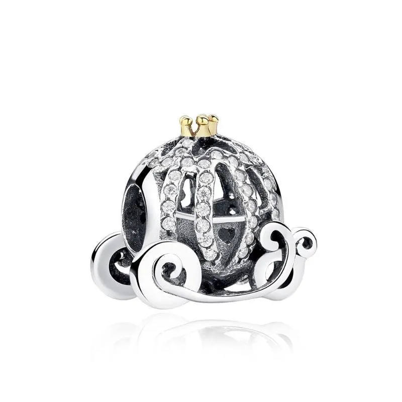 Sterling Silver Beads Bracelets Charm For Women