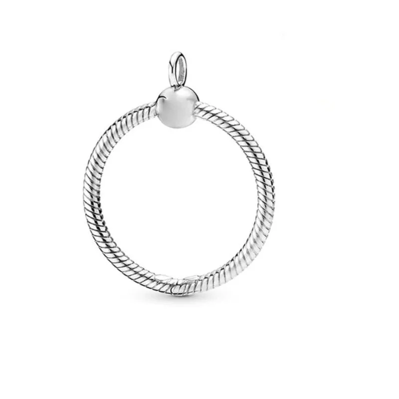 Sterling Silver O Pendant Designer Beads Charm