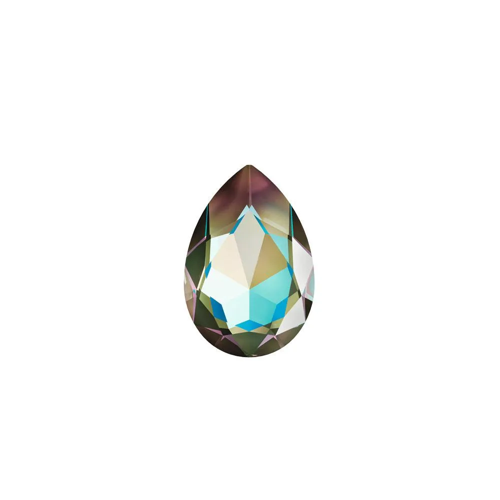 Swarovski 18 x 13mm Fancy Stone (4320) Pear - Army Green Delite