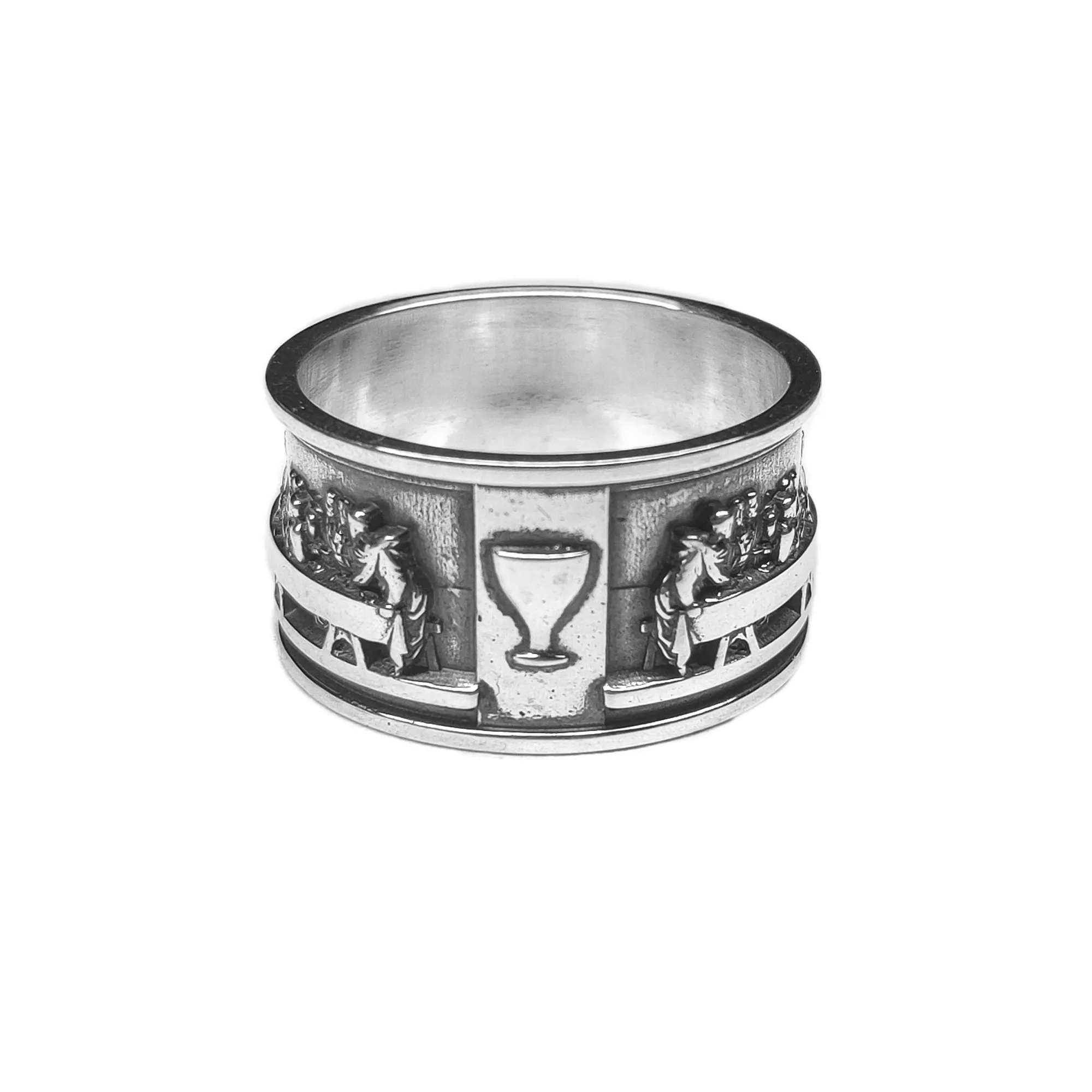 The Last Supper of Jesus Christ Leonardo da Vinci Art Sterling Silver Band Ring