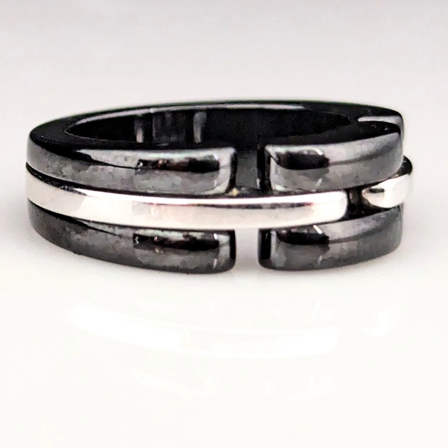 The Paris - CHANEL Ultra 18k White Gold Black Ceramic Ring