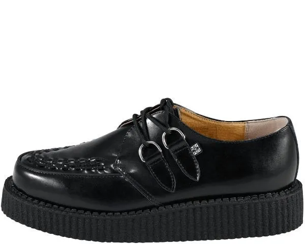 T.U.K BLACK LEATHER VIVA MONDO CREEPER