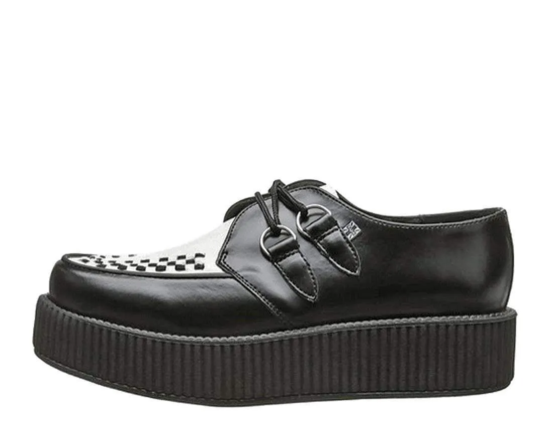 T.U.K B/W LEATHER VIVA MONDO CREEPER