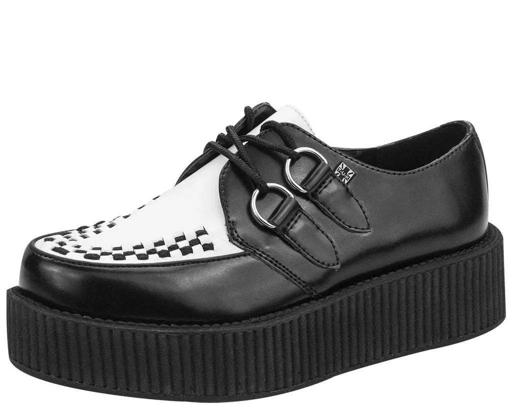 T.U.K B/W LEATHER VIVA MONDO CREEPER