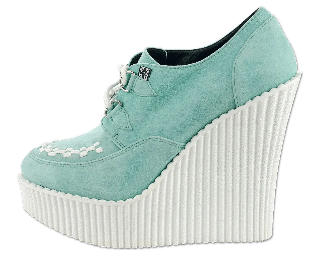 T.U.K Mint Suede Creeper Wedge