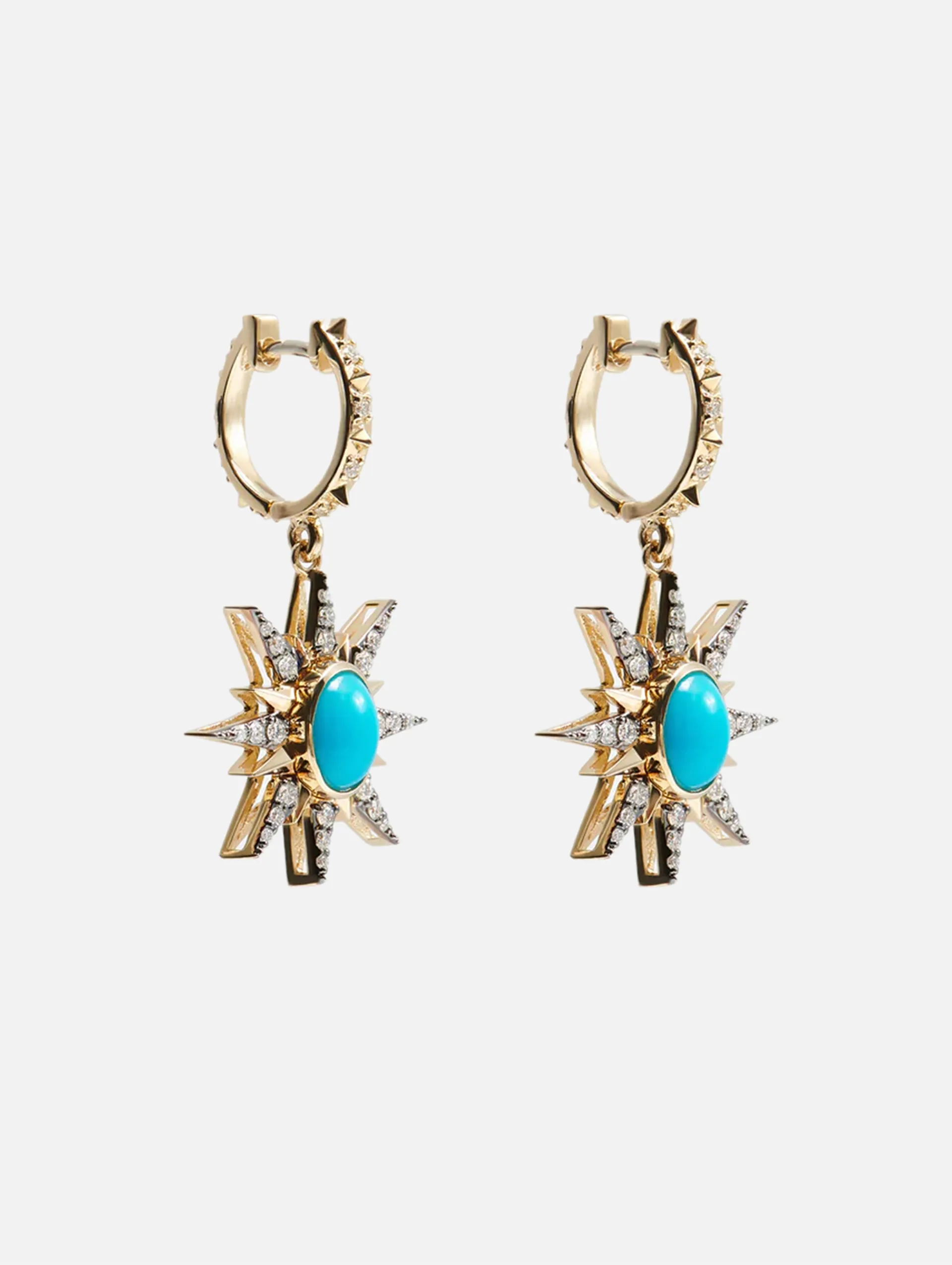 Turquoise Starburst Earrings