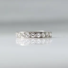 Vintage Diamond Eternity Ring circa 1940.