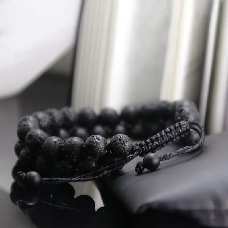 Volcanic Stone Lava Beads Oil Diffuser Bracelet Present for Men