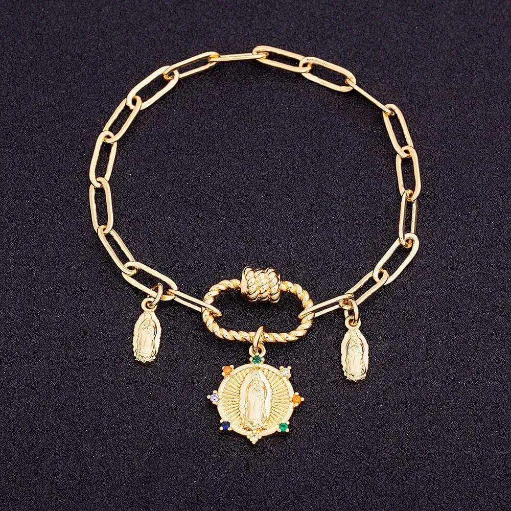 WWJD Our Lady of Guadalupe Bracelet